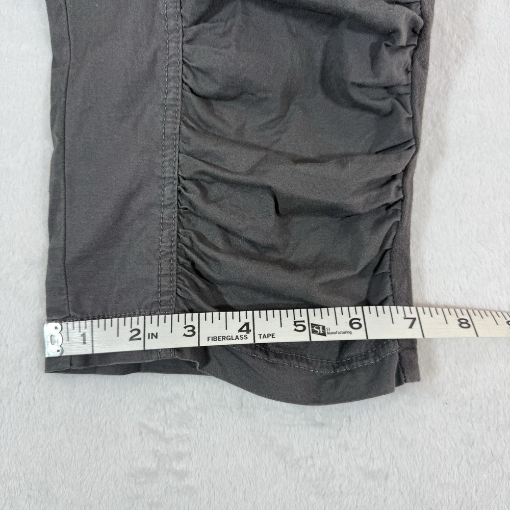 XCVI GEYSER CROP Womans Pants Sz XL Charcoal Pull On Ruched Leg Boho Minimalist - Picture 11 of 11